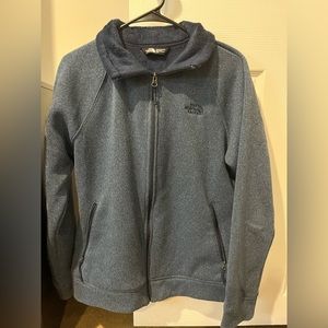 Women’s Large The North Face Fleece Zip Up Jacket - Heather Blue